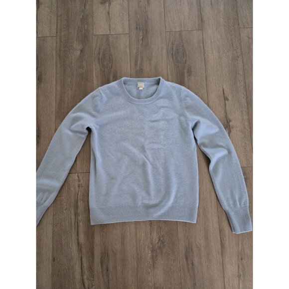 Cashmeren Light Blue Premium Cashmere Crew Neck Sweater Size Small - Picture 1 of 6